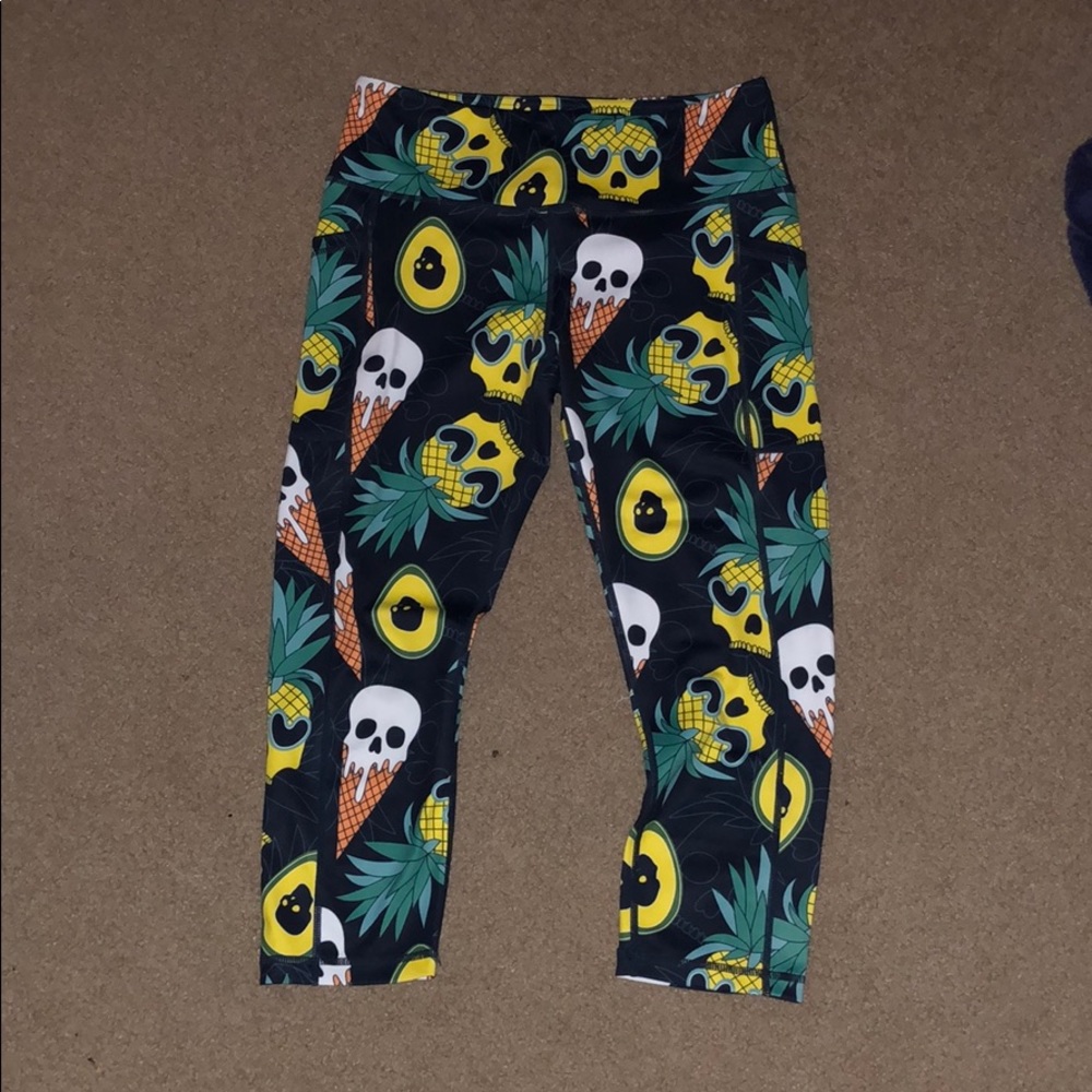 Ice cream Skulls leggings